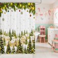 thumbnail image 2 of Manfei Snow Waterproof Shower Curtain 72Wx84L House Bathroom Waterproof Shower Curtain, 2 of 5