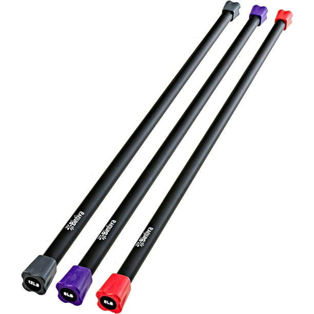 Workout Bar Padded Exercise Weighted Total Body Bar For Physical