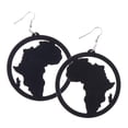 thumbnail image 3 of 5 Pares De Aretes Colgantes De Negros, Ganchos De Gancho Para Para Mujeres Dama, 3 of 9