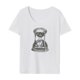 thumbnail image 1 of Camiseta de manga corta con cuello redondo para mujer, suave, transpirable, a la moda, camisetas de verano S, 1 of 8