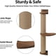 thumbnail image 4 of Solid Walnut Wood Cat Cat Tree Wall Furniture, 4 of 5