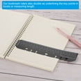 thumbnail image 4 of Uxcell 8.7"x2" Bookmark Ruler Snap-in Ruler Measuring Tools for A5 Binder Notebook Gold 10 Pack, 4 of 5