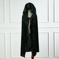 thumbnail image 2 of Riforla Child Toddler Boys Girls Fancy Party Hooded Robe Kids Hooded Cloak Green One Size, 2 of 4
