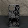 thumbnail image 3 of Jujutsu Kaisen Toji Anime para Apple iPhone 15 14 13 12 11 X XS XR 8 7 Pro Max Plus funda de teléfono plateada de color mate, 3 of 5