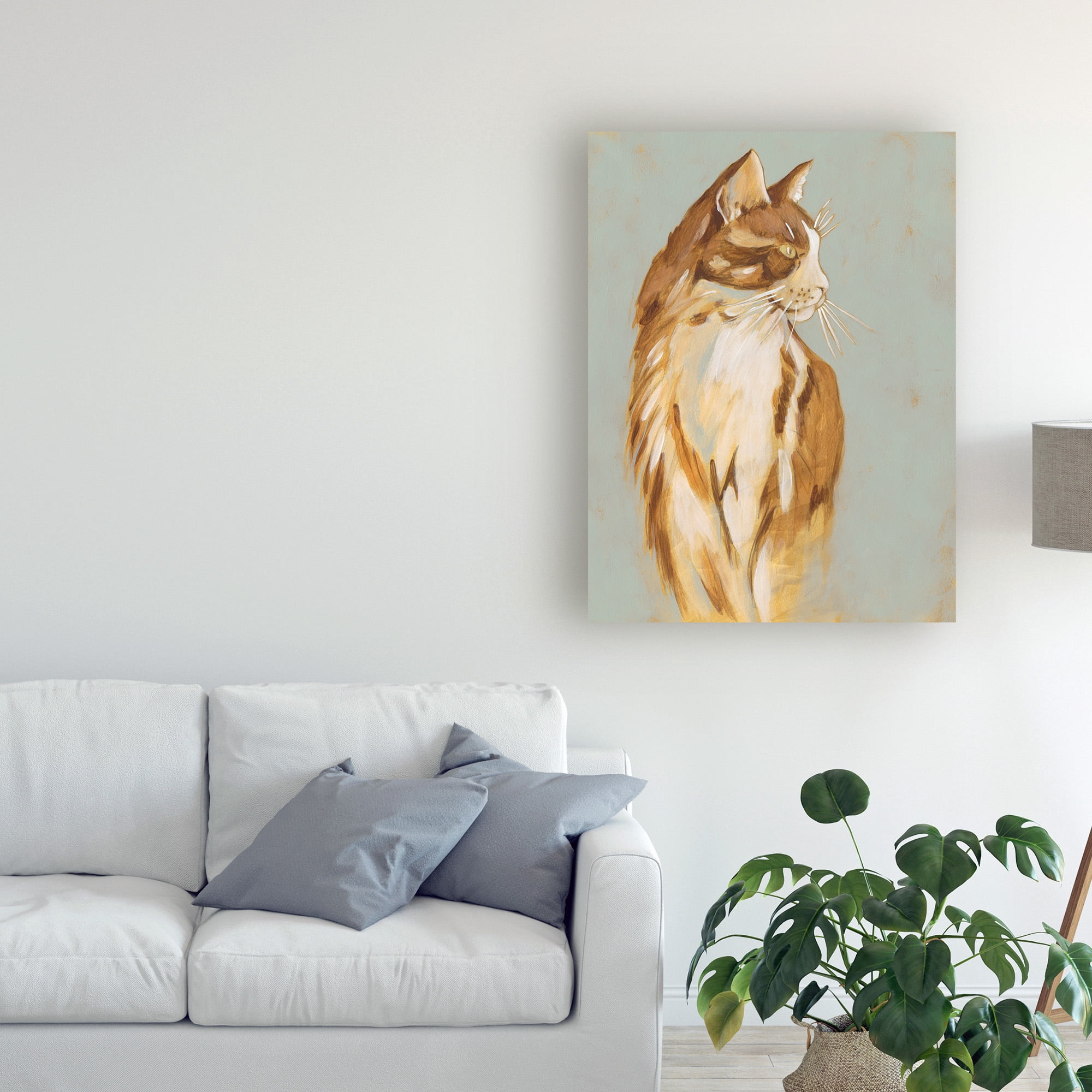 Trademark Fine Art 'Lap Cat I' Canvas Art by Chariklia Zarris