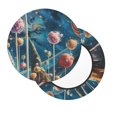 thumbnail image 7 of Cauagu Starry Sky Planet Lollipop Print Round Stool Covers,Seat Cushion for Round Bar Stool Chair Seat Cover for Bar Round Chair Fits for 12/13/14in Bar Stool Cushion, 7 of 7