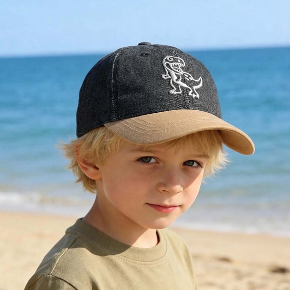 Gzbliryd Floppy Bucket Hat Cute Hats Adjustable Beach Hats Sprints Running Hat for Boys Girls Baseball Cap Hat (Black,2-8 Years)