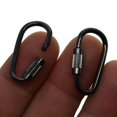 thumbnail image 2 of Baohd 20Pcs Mini Steel Locking Clips Lightweight Snap Hooks Screw Lock Buckle, 2 of 9