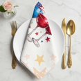 thumbnail image 2 of Patriotic 250th Cloth Napkins, Anniversary Red Blue American Flag Freedom Washable and Reusable Dinner Napkins Set of 2, Table Napkin for Kitchen Party Birthday Wedding Hotel Housewarming 20"x20", 2 of 9