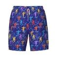 thumbnail image 4 of Lsque Mens Swim Trunks Ice Hockey Players With Puck Pattern - Bathing Suit Compression Liner - Beach Swim Shorts Swimwear - (S-3XL) - Stretch Quick Dry -Medium, 4 of 9