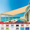 thumbnail image 2 of Toldo de vela con protección UV 420D, tela de sombra para patio, dosel, jardín, piscina, material beige y gris, 2 of 4
