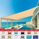 thumbnail image 2 of Toldo de vela con protección UV 420D, tela de sombra para patio, dosel, jardín, piscina, material beige y gris, 2 of 4