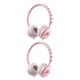 thumbnail image 4 of Sidaley Auriculares con cable Control de volumen Auriculares para niños con micrófono Diadema ajustable Accesorios para auriculares Niñas Niños Rosa 2piezas, 4 of 6