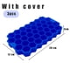 thumbnail image 2 of Bandejas para cubitos de hielo para congelador con tapa, 37 rejillas de silicona para moldes de cubitos de hielo pequeños, fácil de liberar, reutilizables en contenedores organizadores o cubos de, 2 of 5