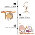 thumbnail image 4 of CIMAXIC Fashionable Ocean Series Key Ring Exquisite Key Holder Stylish Keychain,4.57"X2.36"X0.59", 4 of 5