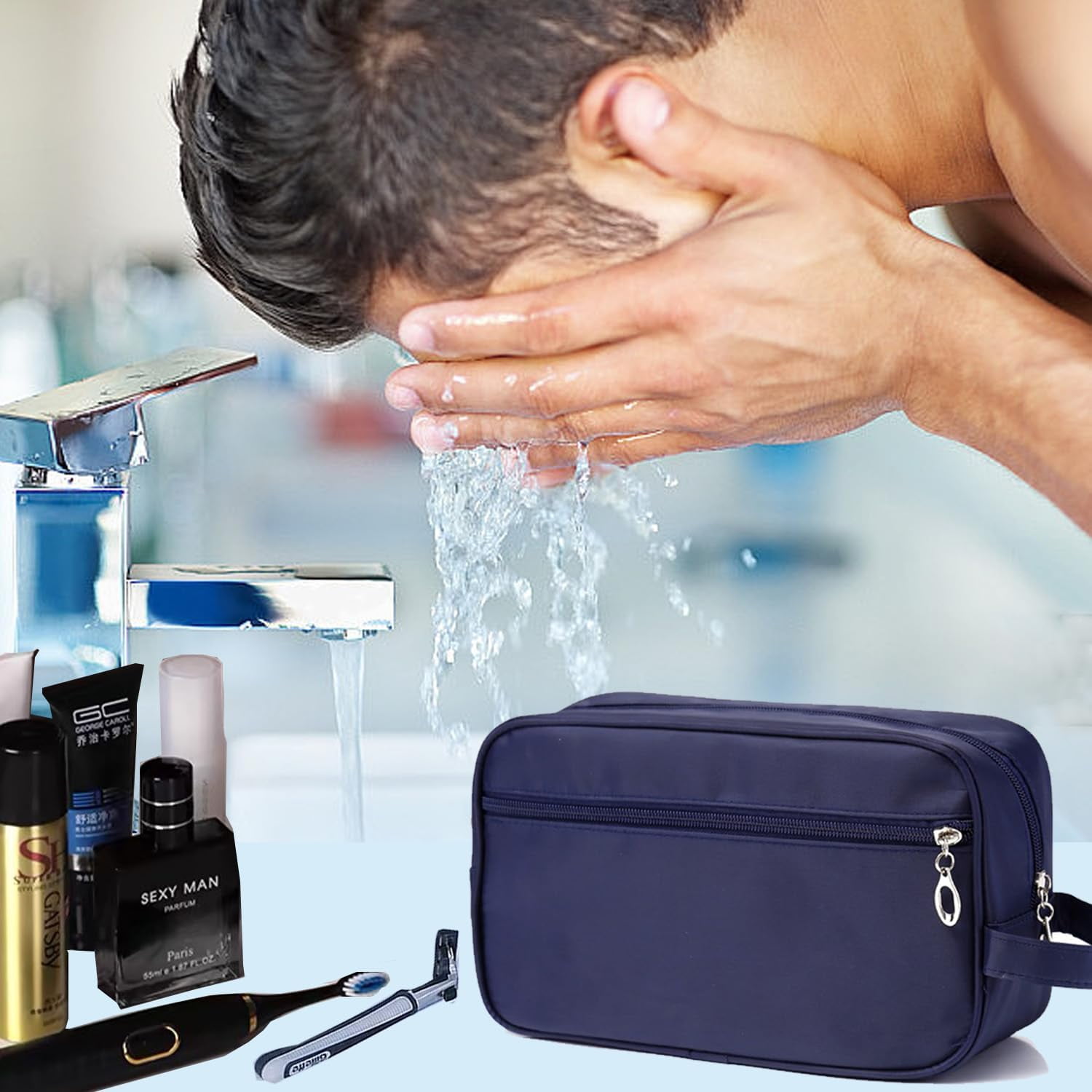 Sac De Toilette De Créateur Masculin: Sac De Lavage De Voyage Imperméable Avec Séparation Humide Sèche Idéal Pour Les Voyages Daffaires Utilisation Du Gymnase Du 15,43 € | DHgate