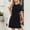 Black, variant on Sentmoon Sundresses for Women Formal Short Sleeve Crew Neck Summer Dresses for Women 2026 Solid Color Pleated Lace Breathable Regular Fit Casual Dresses for Women Beach Accessories Must Haves