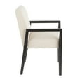 thumbnail image 5 of Lumisource Carmen Contemporary Arm Chair in Black Wood and Beige Fabric - Set of 2, 5 of 7