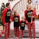 thumbnail image 2 of Merry Xmas Letter Print Family Christmas Pajamas Set 2024 New Year Clothes Adults Kids Matching Outfit Baby&Dog Romper Xmas Look, 2 of 4