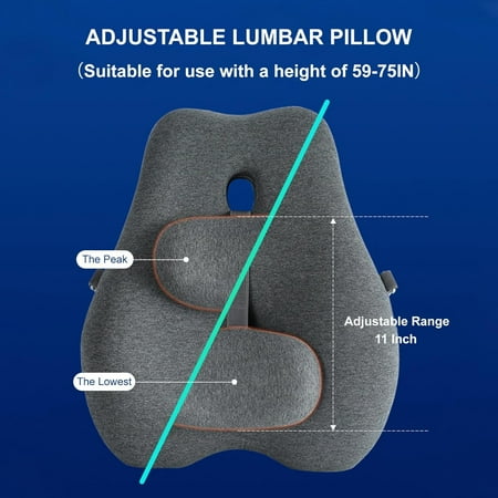 adjustable lumbar support pillow for product
