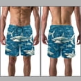 thumbnail image 3 of luoweisi Men's Beach Shorts Quick Dry Swim Trunks with Mesh Lining Shark M, 3 of 5