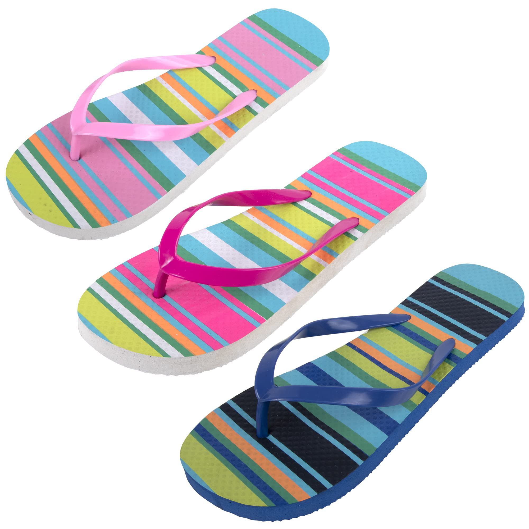 50 Pairs of Bulk Wholesale Slide Slip On Flip Flop Sandals for
