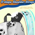 thumbnail image 5 of Soccer and Splash White Pattern 17" School Backpacks for Teens,Waterproof Oxford Fabric,S-Shape Padded Straps for School,Travel,Hiking,Camping, 5 of 6