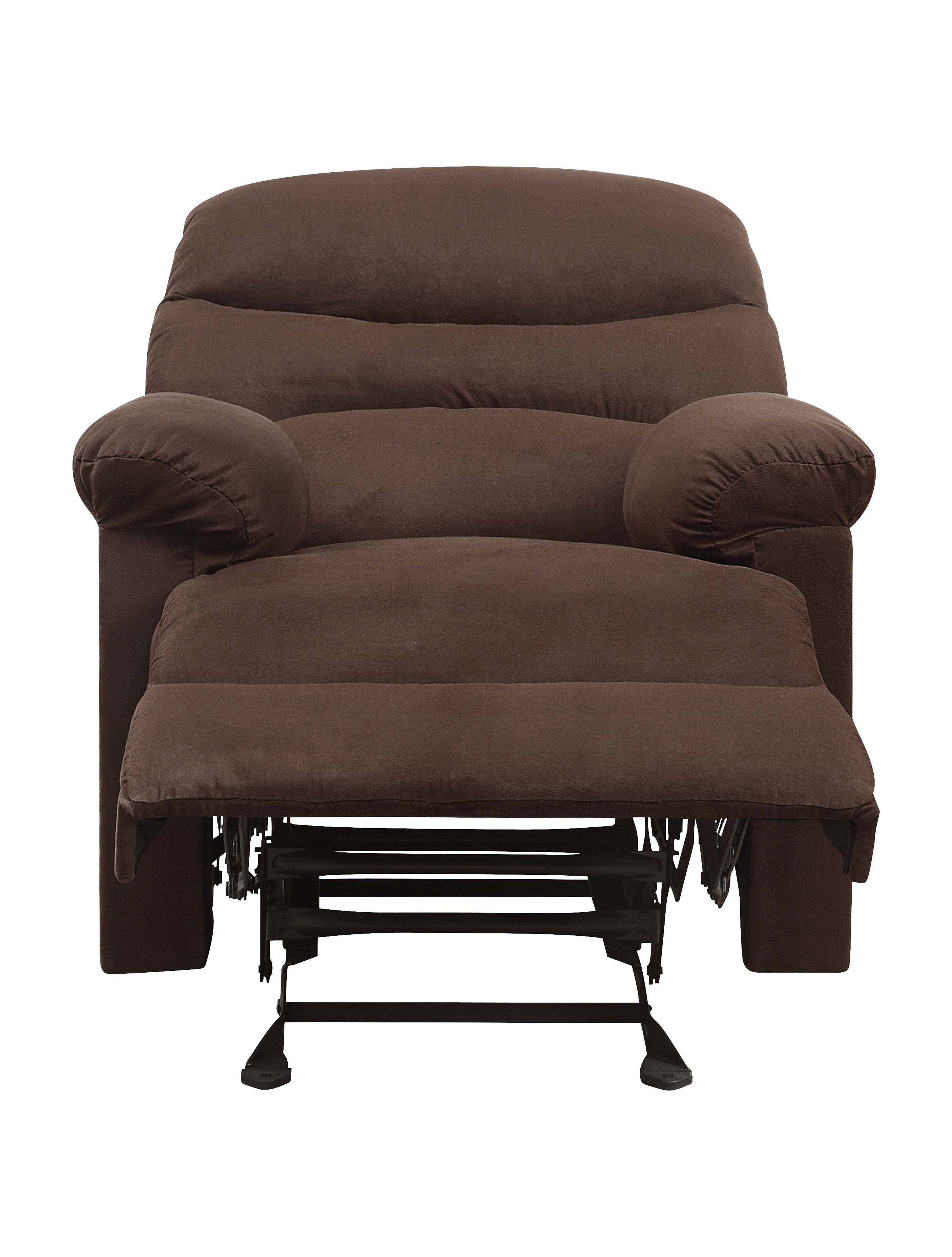 Oakwood Microfiber Recliner, Chocolate
