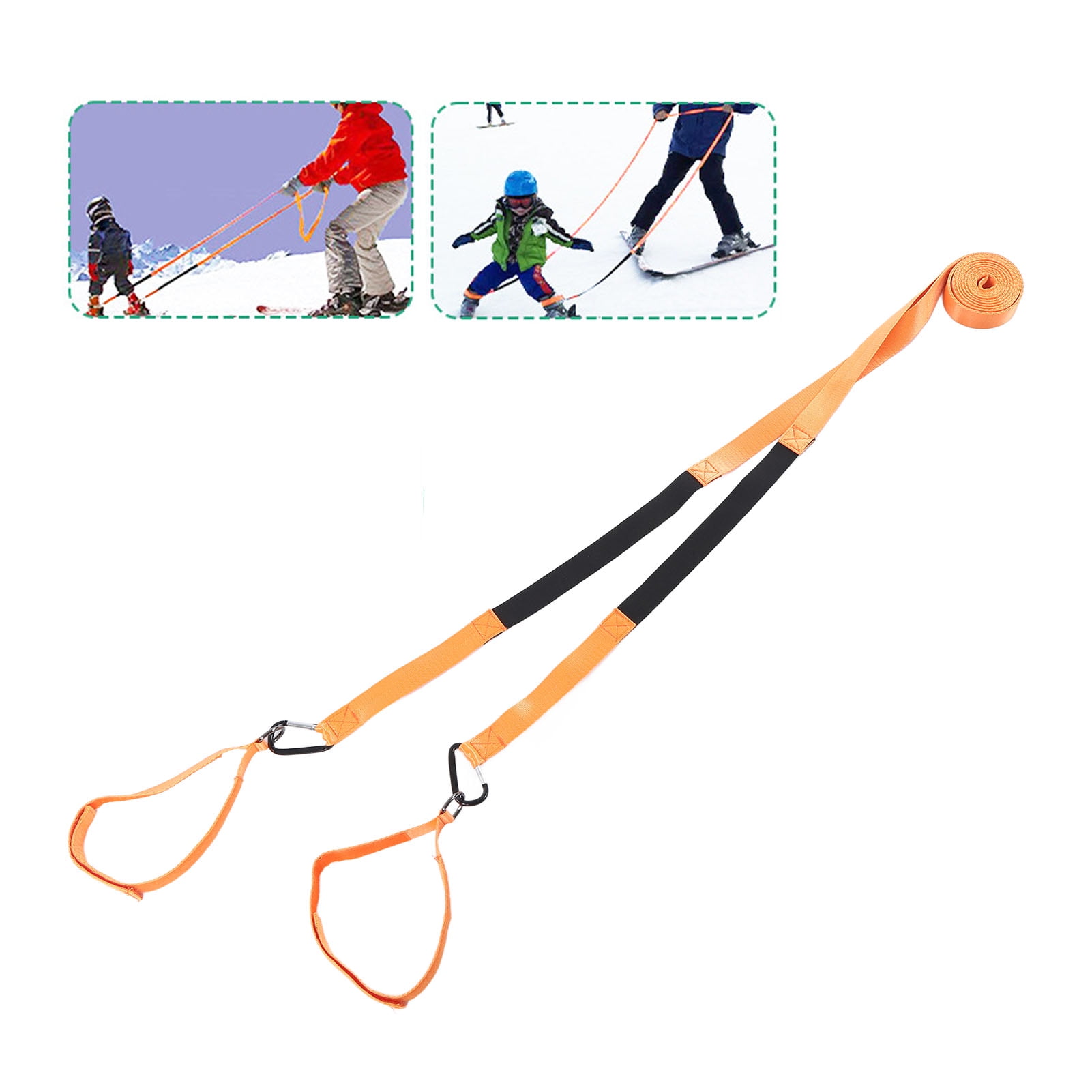 Ski Harness, Ski Training Traction Belt Orange For Sports For Kids