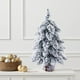 thumbnail image 4 of Mini Árbol de Navidad de 45 Cm, Pino Blanco con Base de Madera | Decoración Navideña Pequeña de Mesa | Decoración Navideña En Miniatura de Pvc Duradera para Escritorio, Repisa, Regalo, Oficina y Hoga, 4 of 6
