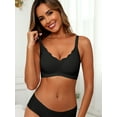 thumbnail image 3 of MINTREUS Women's Seamless Bras No Underwire Scalloped Push Up Bras Soft Wireless Comfort Bralettes Full Coverage, 3 of 8