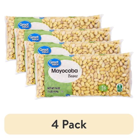 (4 pack) Great Value Mayocoba Beans, 16 oz