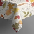 thumbnail image 5 of Autumn Fall Leaves Pattern Square Tablecloth,Waterproof Square Table Cover,Wipeable Spillproof Washable Table Cover for Home Kitchen Party Decor 42"X42"(107x107cm), 5 of 6