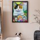 thumbnail image 4 of Cuadros Decorativos 5D DIY Diamante Pintura Gatos Animal Taladro Redondo Completo Rhinestone Mosaico Imágenes Tmvgtek embutido en tela, 4 of 9