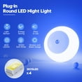 thumbnail image 2 of FERSWE Night Light, Night Lights Plug into Wall, Dusk to Dawn Sensor, Blue Led Night Light 0.5W, 6 Pack Nightlight for Adults, Bedroom, Bathroom, Hallway, Kitchen, 2 of 7