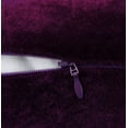 thumbnail image 4 of Indian Pillow Case Solid Plum Home Dcor Throw Cushion Velvet Cover - Choose Size, 4 of 4