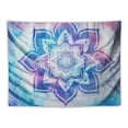 thumbnail image 5 of ONETECH  Bohemian Psychedelic Colorful Mandala Tapestry Wall Decoration for Room (Blue&amp;Purple&amp;Pink), 5 of 7