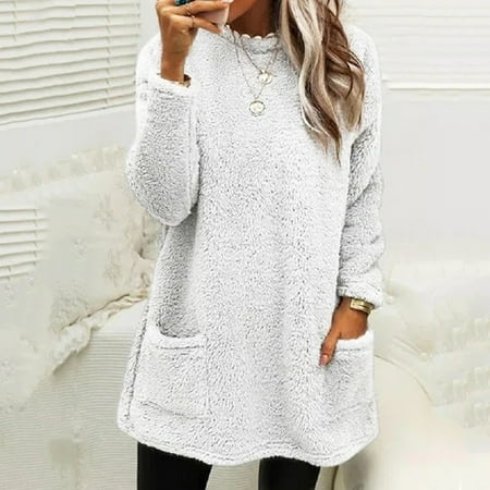 

Womens Winter Warm Sweater Winter Coat Thickening Plus Size Coat Jacket Casual Plus Size Loose Coat