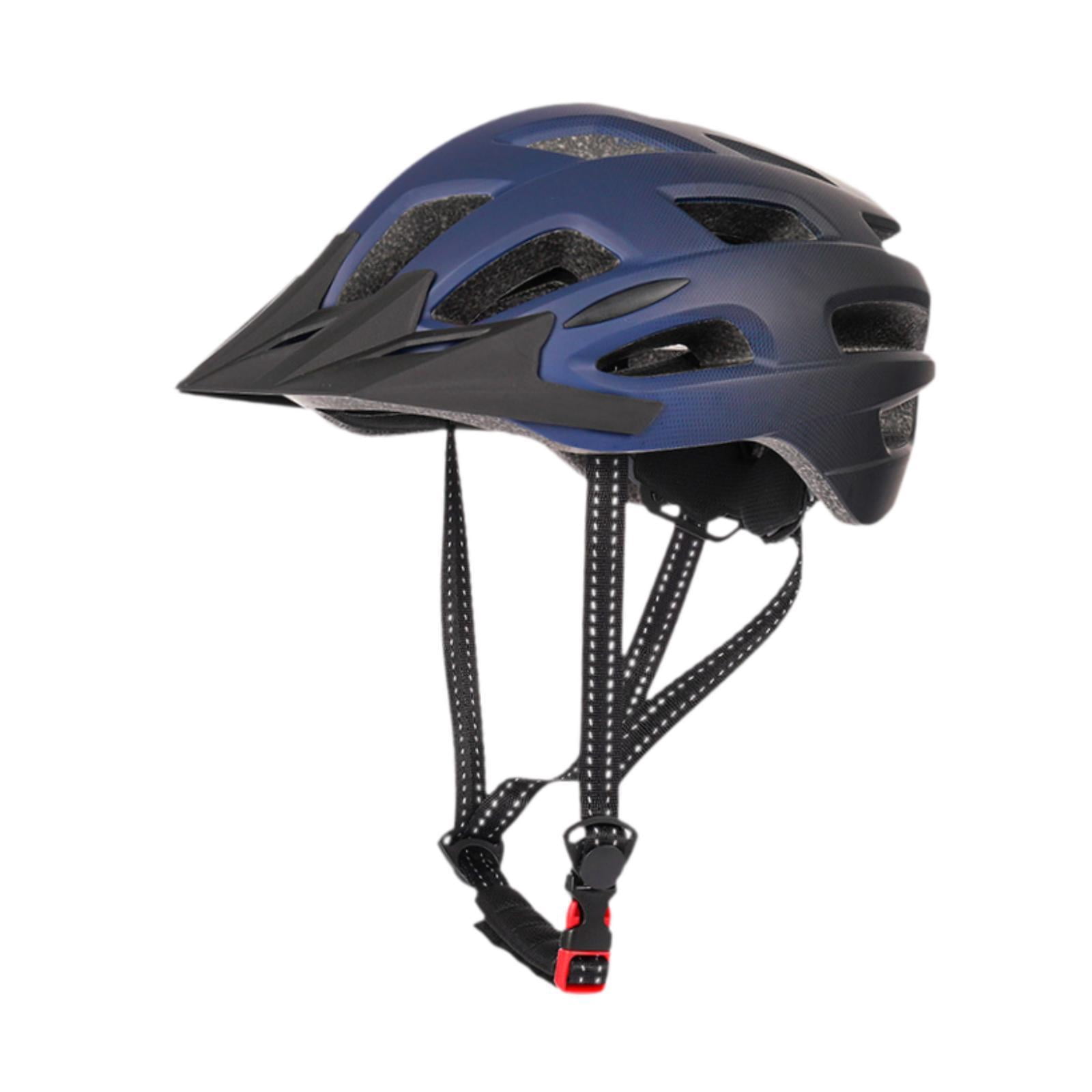 DimyFew Mountain Bike Helmet, Sports Helmet, Shockproof, Ventilation, Adjustable Fit, Cycling Helmet, Bike Helmet for Riding Roller Skates Black Blue