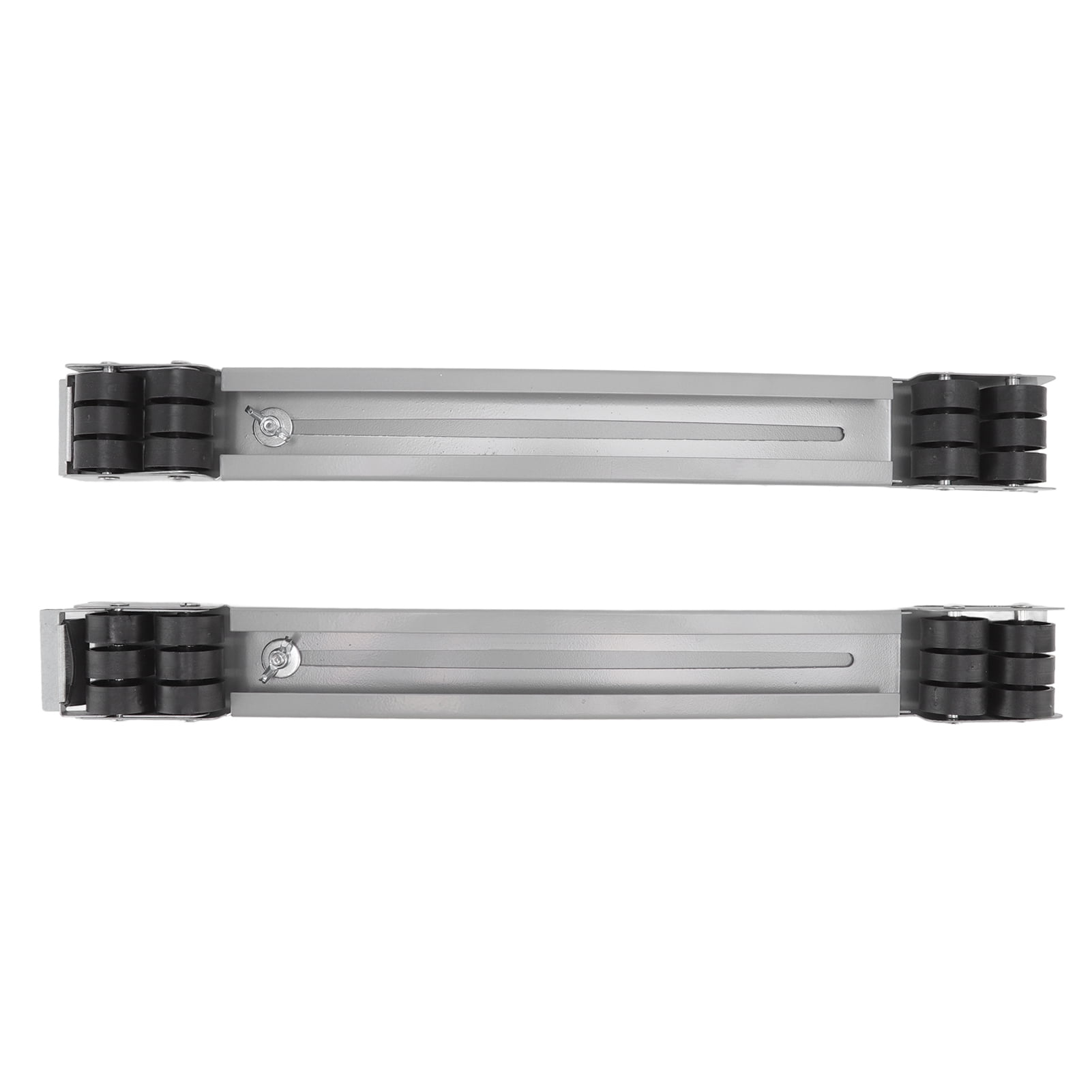 M Buder Heavy Duty Extensible Appliance Roller Retractable Base Appliance Slider for Washers Dryers Refrigerators 661 lbs / 300 KG Load Bearing Silver Black