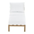 thumbnail image 4 of Elle Decor Mirabelle Outdoor Armless Lounge Chair in White and French Gold, 4 of 8