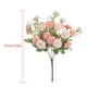 thumbnail image 2 of Bewildely Ramo de claveles artificiales, decoración de flores familiares, decoración de flores de simulación, ramo de flores falsas de seda para fiesta Flores artificiales champán PC 1 Bewildely HA6616-01B, 2 of 6