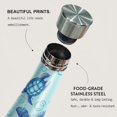 thumbnail image 4 of 16 oz Sea Turtle Stainless Steel Water Bottle, Ocean Leak Proof Cola Shape Thermo, Insulated Sports Flask Travel Coffee Mug Cup Tumbler, Gifts for Woman Animal Lovers, 4 of 6