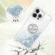 thumbnail image 3 of Funda para iPhone 16 Pro con Brillo Líquido Flotante, Purpurina, Parachoques y Anillo Giratorio Soporte, 3 of 5
