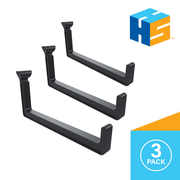 Hang It Simple L Hooks, 3-Pack - Adjustable Utility Hooks for Tools, Gear & Cleaning Supplies