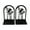 D, variant on Bookshelf Book Ends Hollow Flower Carved Pattern Vase Bookends L-Shaped Design Anti-Slip Book Holder