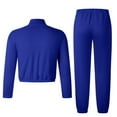 thumbnail image 6 of Cethrio Girls Outfit Sets, Casual 2 Piece Zipper Long Sleeve Sweatshirts and Sweatpants Sets Blue Size 12, 6 of 7