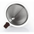 thumbnail image 4 of YSTIANN 800 Mesh Stainless Steel Coffee Dripper – Optimized Pour Over Filter for Enhanced Extraction, Paperless Reusable Cone, Dishwasher Safe & Rust-Proof WJ94-2863, 4 of 7