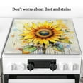 thumbnail image 3 of Silicone Stove Mat for Glass Top Stove, Splendid Sunflower Steals The Show Electric Stove Cover Mat, 28 x 20 Inch Heat - Resistant Gas Gtove Burner Covers Glass Stove Top Protector, 3 of 4
