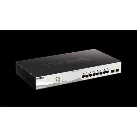 UPC: 0790069432507 | D-Link DGS-1210-10MP 8-Port Gigabit Smart Managed PoE Switch with 2 Gigabit SFP Ports  130W PoE Budge